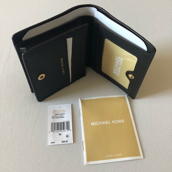 Michael Kors Brown “Flap Card Holder” Wallet - Picture 4 of 4